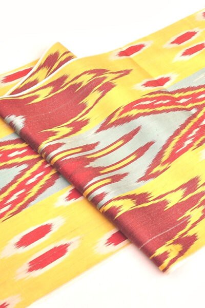 Multicolor Homespun Ikat Fabric