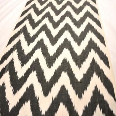 Alternative view of Black Chevron oriental Fabric