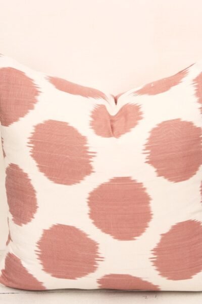 Soft Brown Polka Dot Throw Pillow