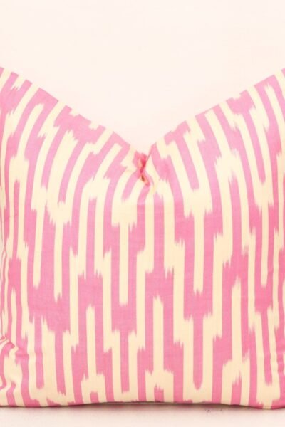 Striped Pattern Pink Decor Pillow