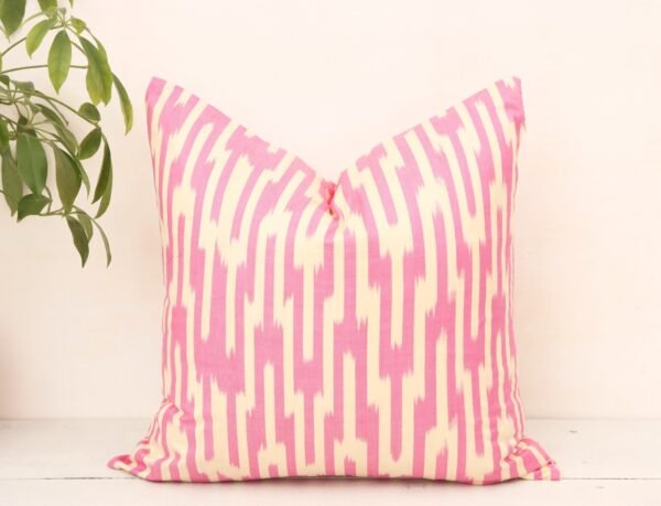 Striped Pattern Pink Decor Pillow
