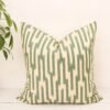 Striped Pattern Green Decor Pillow