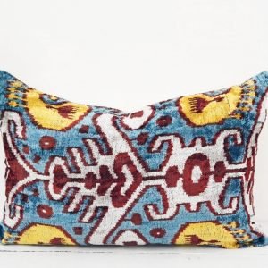 Bazar Silk Ikat Lumbar Pillow