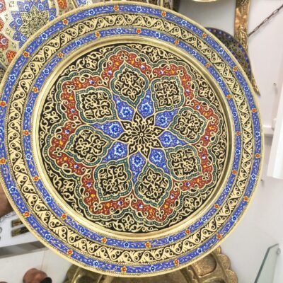 Turkish Style Decorative Brass Tray