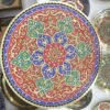 Oriental Round Heavy Brass Tray Embossed