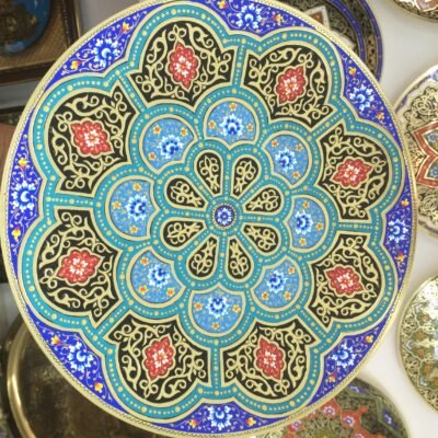 Decorative Brass Serving Tray Plate