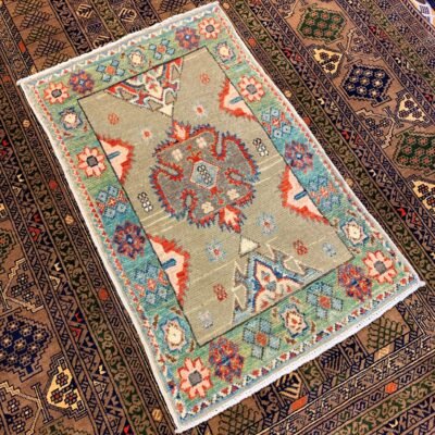 Alternative view of Elegant Vintage Kilim Rug