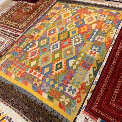 Alternative view of Vintage Moroccan Kilim Rug