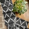 Black Silk Ikat Textile