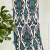 Forest Green Silk Ikat Textile