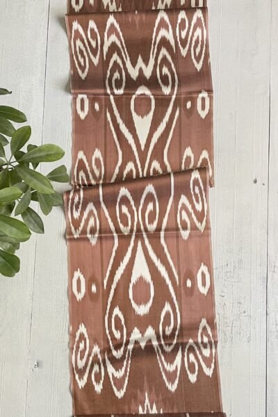 Bronze Metal Colored Ikat Fabric