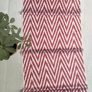 Red Chevron Ikat Fabric Wholesale