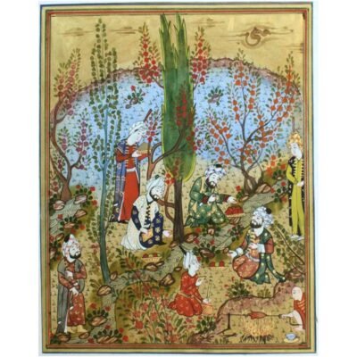 Bukhara miniature folk art "Shahnama"