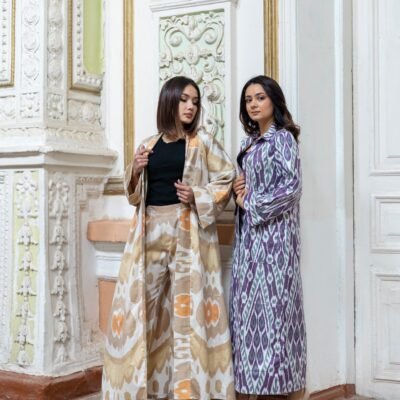 thistle ikat kaftan