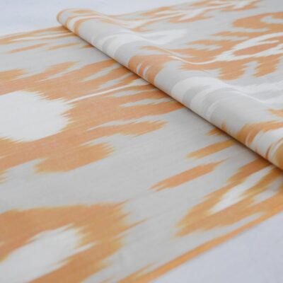 Alternative view of Caramel Flower Ikat Cotton Adras 
