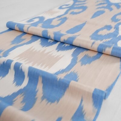 Alternative view of Carolina Blue Ikat Cotton Fabric