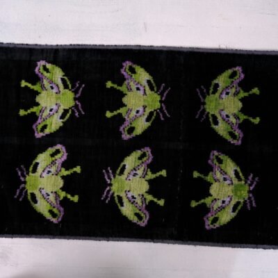 Alternative view of Butterflies Silk Ikat Velvet Fabric