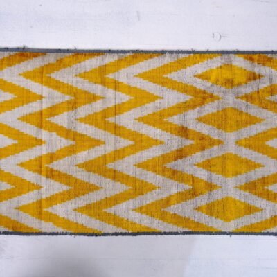 Alternative view of Chevron Limon Fabric Ikat  Velvet