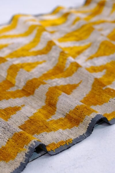 Chevron Limon Fabric Ikat Velvet