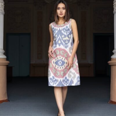 Alternative view of Doira Ikat Cotton Midi Dress