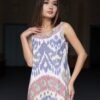 Doira Ikat Cotton Midi Dress