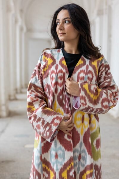 Tumor Silk Ikat Robe