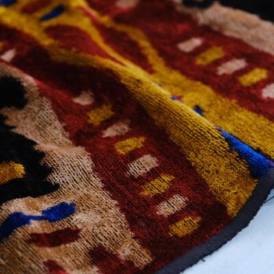 Alternative view of Velvet Silk Brown Ikat Upholstery