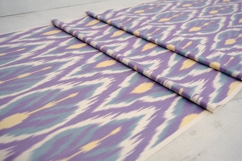 Ikat Upholstery Violet Textile
