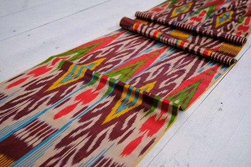Silk Ikat Upholstery Fabric Oriental Decor