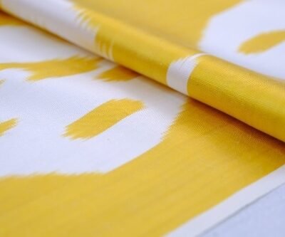 Alternative view of Fabric Silk Ikat Yellow Upholstery