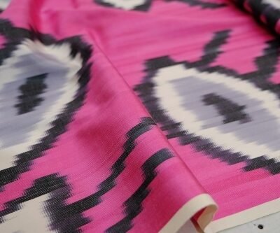 Alternative view of Ikat Fabric Silk Eye Pattern