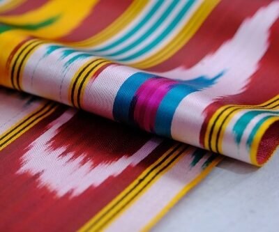 Alternative view of Silk Ikat Dressmaking Fabric