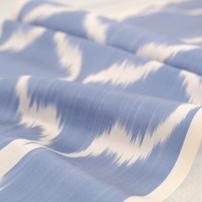 Alternative view of Silk Ikat Adras Upholstery Sky Blue