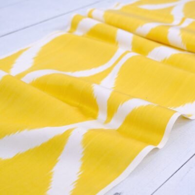 Silk Ikat Upholstery Fabric Sunshine