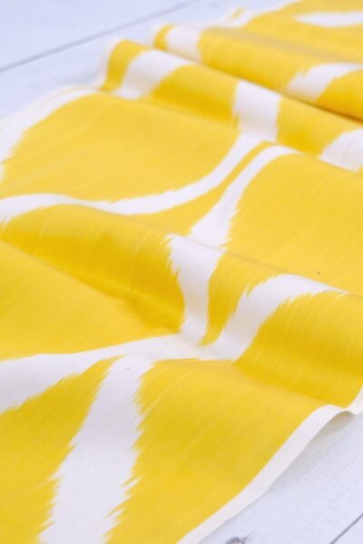 Silk Ikat Upholstery Fabric Sunshine