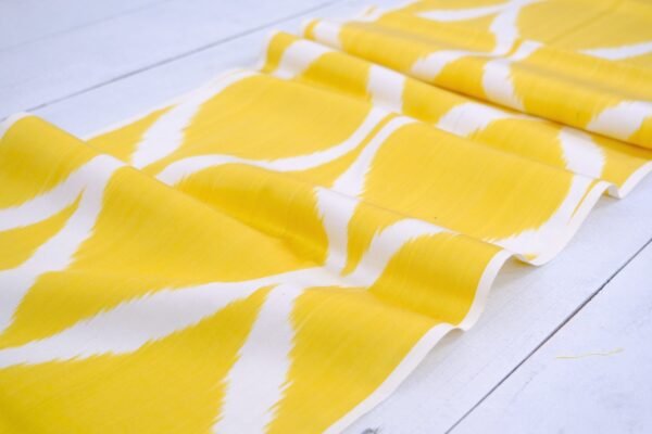 Silk Ikat Upholstery Fabric Sunshine