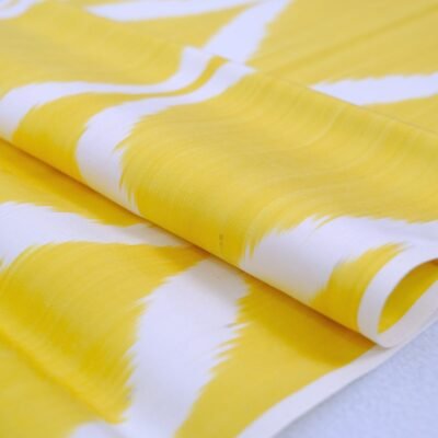 Alternative view of Silk Ikat Upholstery Fabric Sunshine