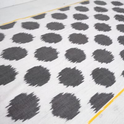Alternative view of Ikat Upholstery Black Polka Dot