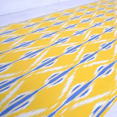 Alternative view of Ikat Designer Yellow Oriental Fabric