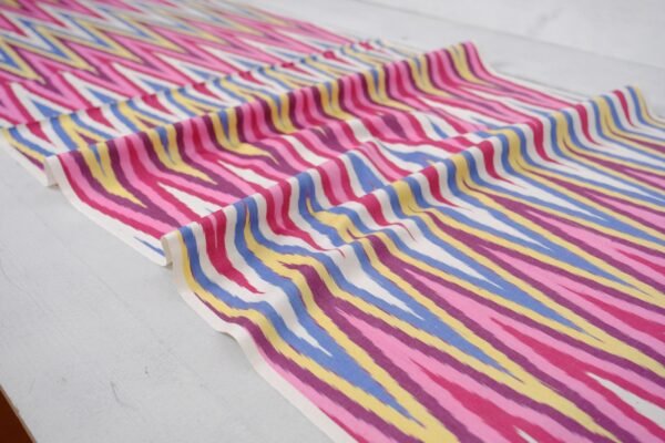 Fabric Ikat Upholstery Multicolour Zigzag