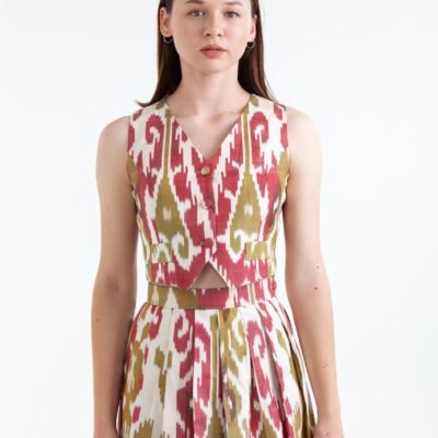 Alternative view of Ikat Mini Skirt Top Set