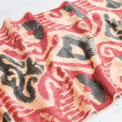 Traditional Ikat Velvet Fabric