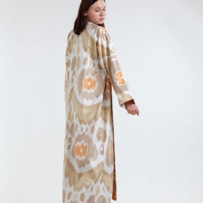 Abr Silk Ikat Kimano
