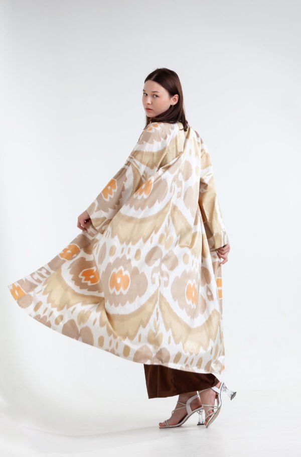 The Copper Artisan Silk Ikat & Muslin Kimono