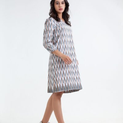 Alternative view of Chevron Light Cotton Ikat Tunic
