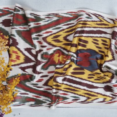 Alternative view of Silk Ikat Fabric Charlotte