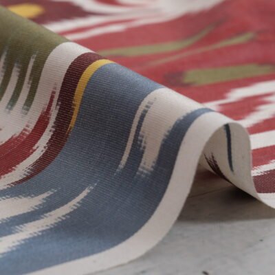 Alternative view of Uzbek Silk Ikat Fabric