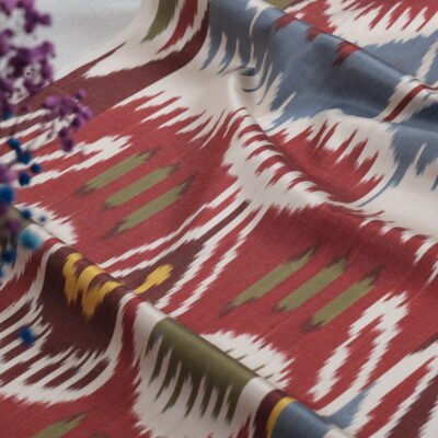 Uzbek Silk Ikat Fabric