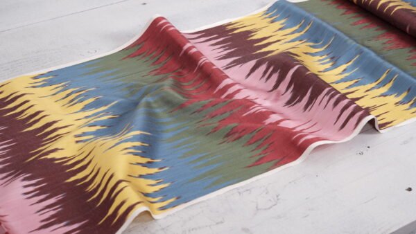Waves Ikat Pattern Fabric