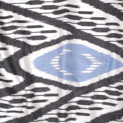 Alternative view of Diamonds in the Heart Pattern Ikat Fabric